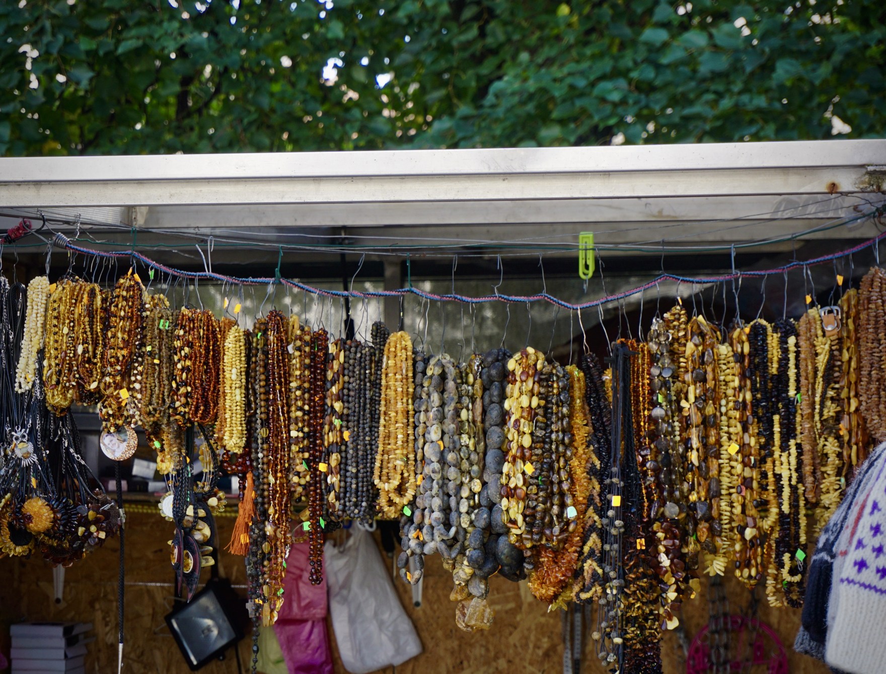 Lithuanian souvenirs - jewellery from amber